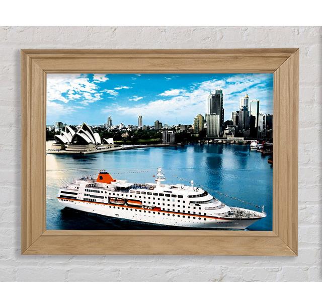 Sydney Harbour Cruise Liner - Einzelner Bilderrahmen Kunstdrucke Bright Star Größe: 29,7 cm H x 42 cm B x 8 cm on Productcaster.