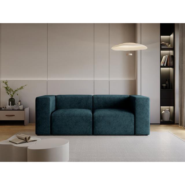 Zweiersofa Briggston Metro Lane Polsterfarbe: Türkis/Marineblau on Productcaster.