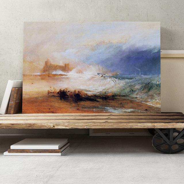 Northumberland with a Steamboat' by J.M.W. Turner Painting Print on Canvas East Urban Home Size: 50cm H x 76cm W on Productcaster.