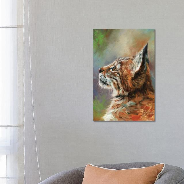 Lynx Wild Cat by David Stribbling - Wrapped Canvas Painting ClassicLiving Size: 66.04cm H x 45.72cm W x 1.905cm D on Productcaster.