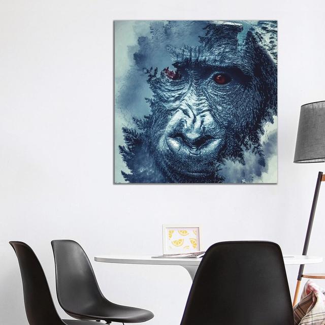 Gorilla by Paul Haag - Graphic Art Print on Canvas World Menagerie Format: Wrapped Canvas, Size: 93.98cm H x 93.98cm W x 3.81cm D on Productcaster.