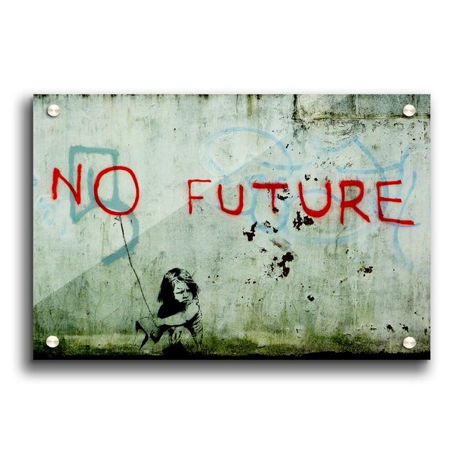 No Future Clean by Banksy - Unframed Graphic Art Print on Acrylic East Urban Home Size: 21cm H x 29.7cm W on Productcaster.