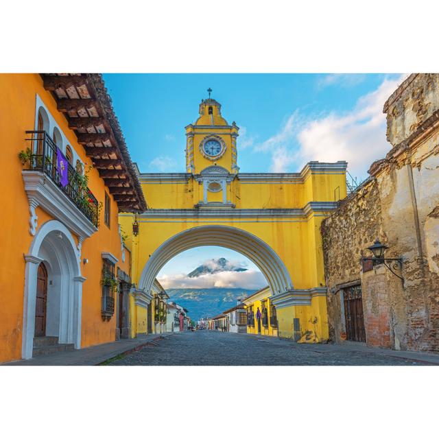 Arch of Antigua - Wrapped Canvas Photograph 17 Stories Size: 30cm H x 46cm W on Productcaster.