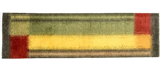 Läufer Quasqueton Ombré Handmade Hand-Knotted Yellow Area Rug Set Gracie Oaks Rug Size: Runner 75 x 200cm on Productcaster.