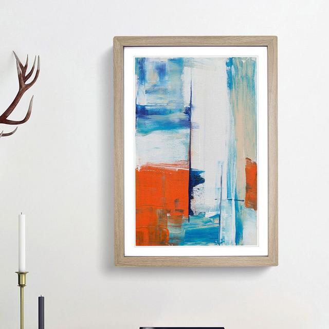 Abstract Art Painting Vol.327 by S.Johnson - Picture Frame Painting Print East Urban Home Size: 65cm H x 48cm W x 2cm D, Frame Option: Oak Framed on Productcaster.