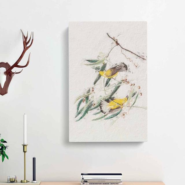 Prothonotary Warbler Birds by John Audubon - Wrapped Canvas Painting Pint East Urban Home Size: 76cm H x 50cm W x 3cm D on Productcaster.