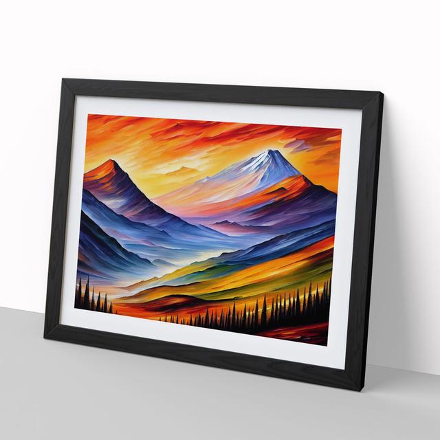 Beautiful Mountains Vol.4 - Picture Frame Graphic Art Alpen Home Size: 25cm H x 34cm W x 2cm D, Frame Colour: Black Framed on Productcaster.