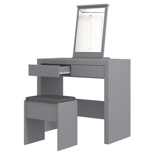 Cubbot Dressing Table with Mirror Cubbot Colour: Cool Grey on Productcaster.