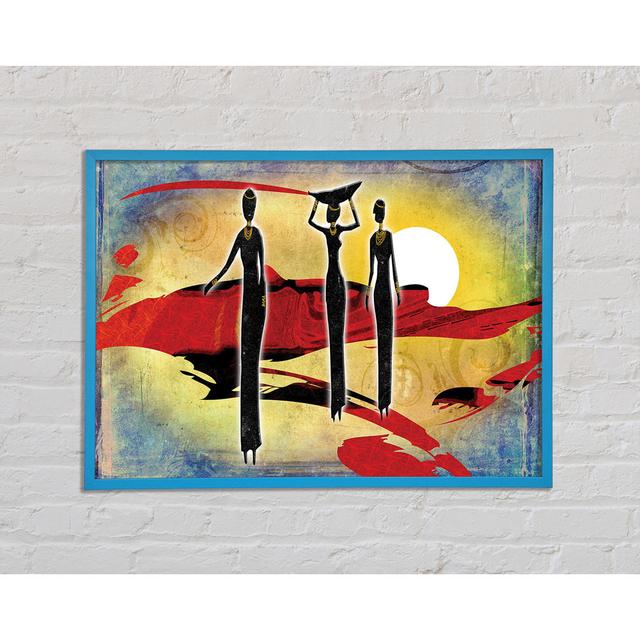 African Tribal Art 6 Framed Print Ivy Bronx Size: 42cm H x 59.7cm W x 10cm D, Format: White Framed Paper on Productcaster.