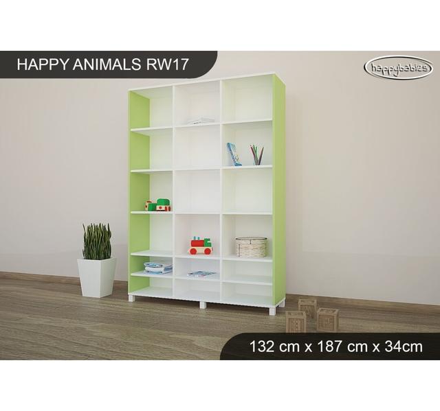 187cm H X 132cm W Kids Bookcase Happy Babies Colour: Green on Productcaster.