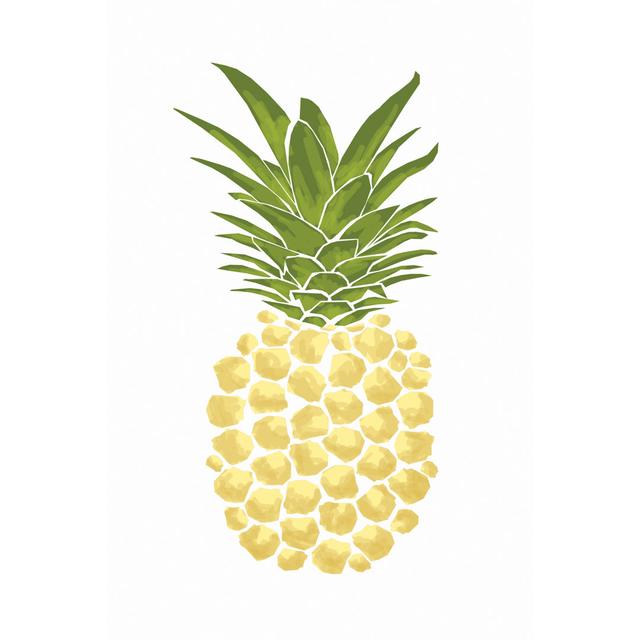 Chunky Pineapple - Wrapped Canvas Painting Bay Isle Home Size: 30cm H x 20cm W x 3.8cm D on Productcaster.