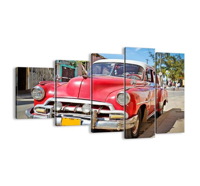 Only in Cuba Yet - 5 Piece Unframed Photograph Print Set on Canvas Brayden Studio Size: 60cm H x 100cm W x 1.8cm D on Productcaster.