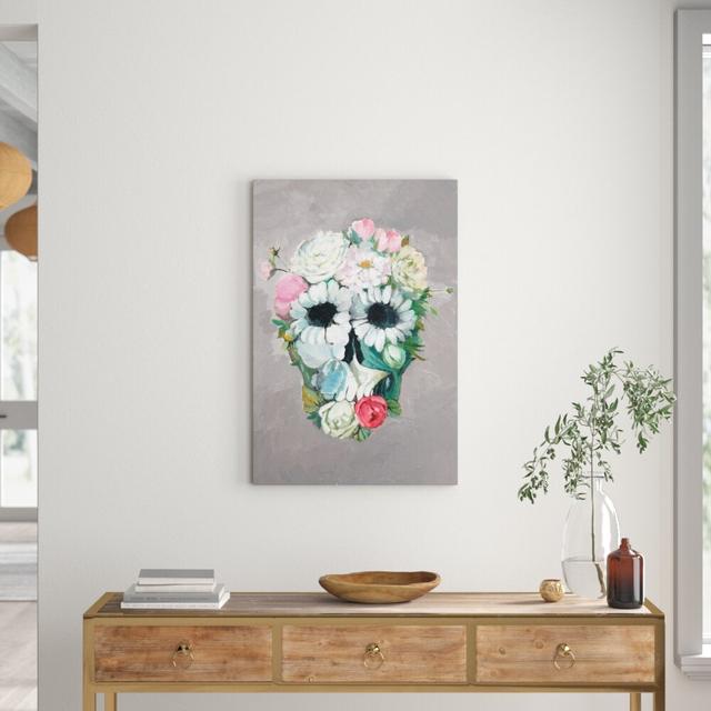 'Enjoy Flower' Acrylic Painting Print on Wrapped Canvas East Urban Home Size: 91cm H x 61cm W on Productcaster.