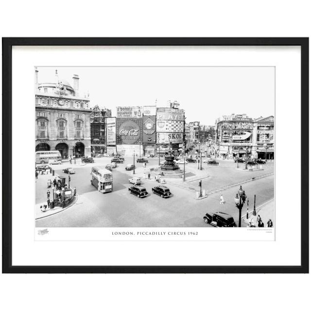 'London, Piccadilly Circus 1962' by Francis Frith - Picture Frame Photograph Print on Paper The Francis Frith Collection Size: 40cm H x 50cm W x 2.3cm on Productcaster.