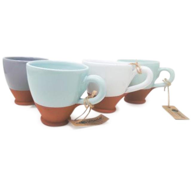 Rustic Pastel Everyday Cup Set 2 (Set of 2) Verano Spanish Ceramics Colour: Blue on Productcaster.