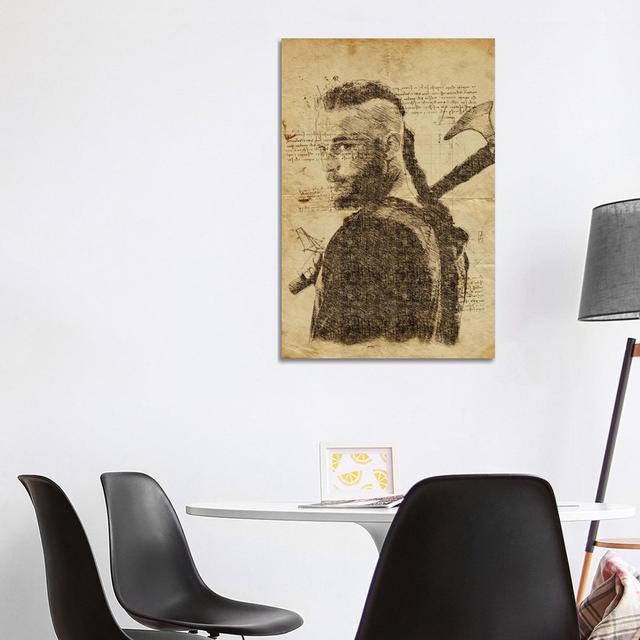 Ragnar Davinci by Durro Art - Wrapped Canvas Print iCanvas Size: 101.6cm H x 66.04cm W, Format: Wrapped Canvas on Productcaster.