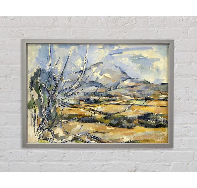 Cezanne Montagne Sainte-Victoire - Single Picture Frame Print Rosalind Wheeler Size: 100cm H x 141.4cm W x 3.3cm D, Format: Light Grey Framed Canvas on Productcaster.