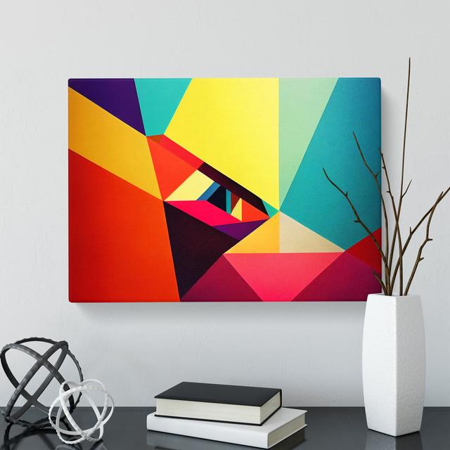 Appealing Modern Abstract - Wrapped Canvas Print Metro Lane Size: 50cm H x 76cm W x 3cm D on Productcaster.