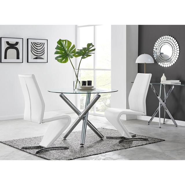 Chowchilla 2 - Person Dining Set Canora Grey Colour (Chair): White on Productcaster.