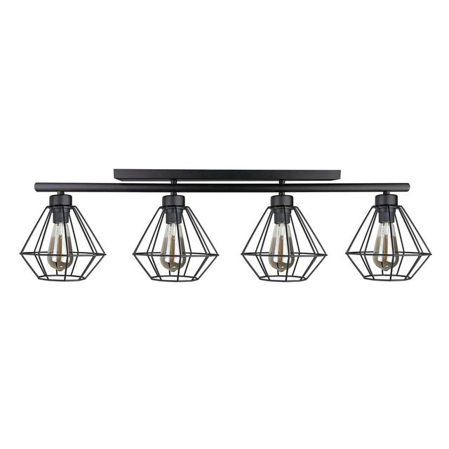 Richboro Flush Mount Borough Wharf Shade Colour: Black, Fixture Finish: Black on Productcaster.