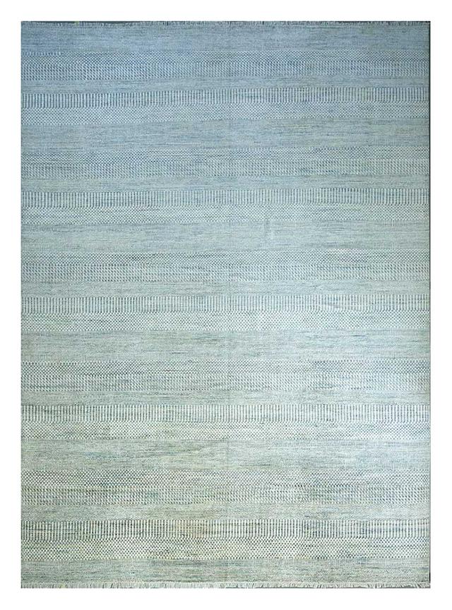 Sandin Solid Colour Hand Crafted Hand Hooked Rectangular 450 X 570cm Blue Area Rug Gracie Oaks on Productcaster.