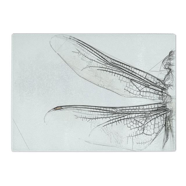 Dragonfly Vol.1 Sketch Chopping Board East Urban Home Size: 0.4cm H x 20cm W x 28.5cm L on Productcaster.