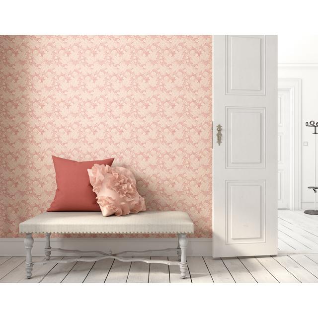 Matte Tapete Hilla 10 m x 50 cm ClassicLiving Farbe: Rosa on Productcaster.