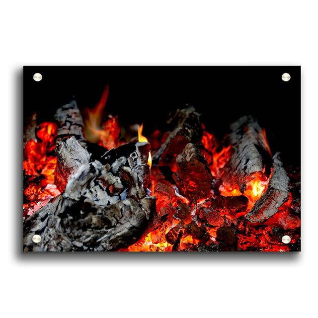 Fire - Unframed Graphic Art Print on Acrylic East Urban Home Size: 42cm H x 59.4cm W on Productcaster.