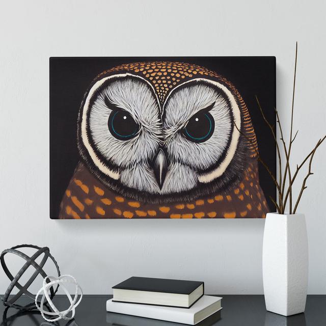 Ingenious Owl - Wrapped Canvas Print Alpen Home Size: 35cm H x 50cm W x 3cm D on Productcaster.