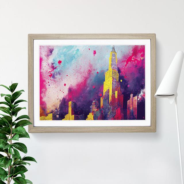 Skyscraper Skyline Vol.3 Abstract - Print Latitude Run Frame Colour: Oak Framed, Size: 46cm H x 64cm W x 2cm D on Productcaster.