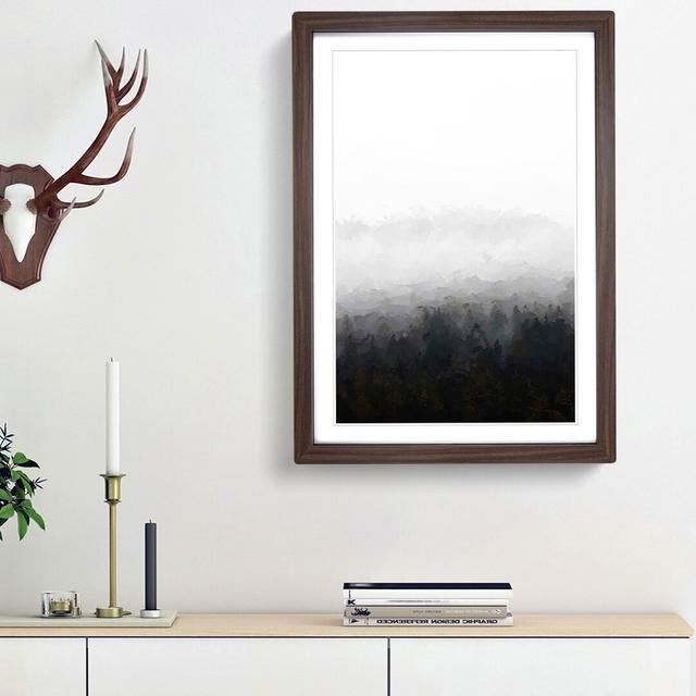 Pine Forest in Italy - Picture Frame Graphic Art Print East Urban Home Size: 87cm H x 62cm W x 2cm D, Format: Walnut Framed on Productcaster.