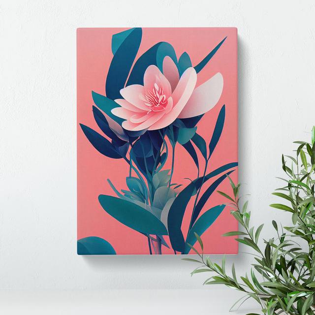 A Lovable Flower - Wrapped Canvas Graphic Art ClassicLiving Size: 76cm H x 50cm W x 3cm D on Productcaster.