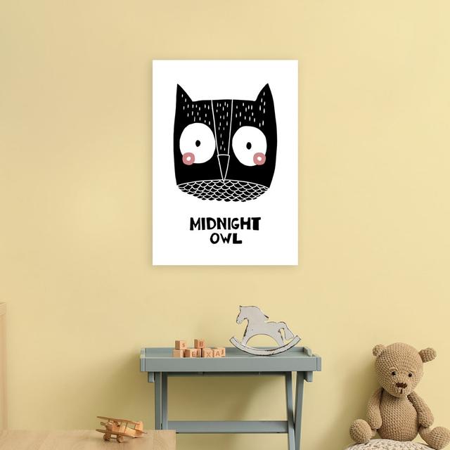 Owl by Miniofmine - Print Harriet Bee Format: Unframed, Size: 59cm H x 42cm W x 1cm D on Productcaster.