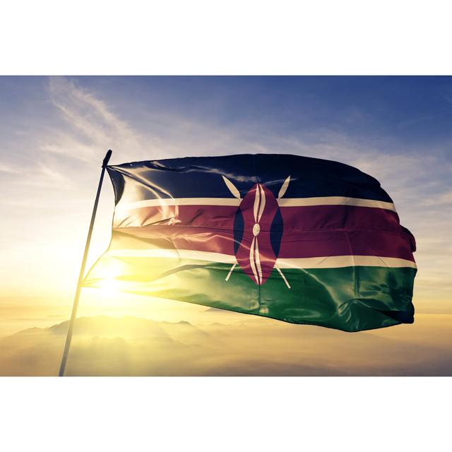 Kenya Flag by Oleksii Liskonih - Wrapped Canvas Print Williston Forge Size: 30cm H x 46cm W x 3.8cm D on Productcaster.