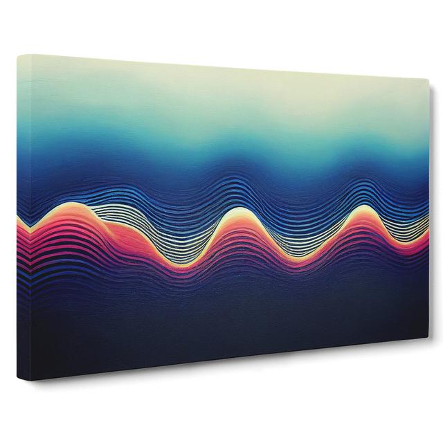 Electronic Audio Soundwave Vol.2 Abstract - Wrapped Canvas Graphic Art Metro Lane Size: 50cm H x 76cm W x 3cm D on Productcaster.