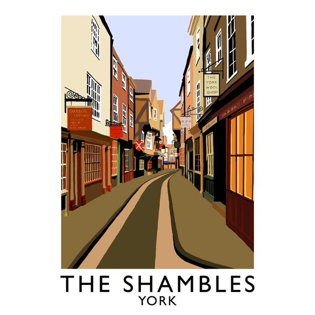 'The Shambles 2' by Richard O'Neil - Print East Urban Home Format: No Frame, Size: 50 cm H x 40 cm W x 1 cm D on Productcaster.