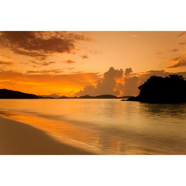 sunset at Trunk Bay beach House of Hampton Size: 51cm H x 76cm W on Productcaster.