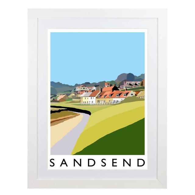 Sandsend 2 by Richard O'Neil - Graphic Art Print on Paper East Urban Home Size: 43.5 cm H x 33.5 cm W x 2.2 cm D, Format: White Wood Frame on Productcaster.