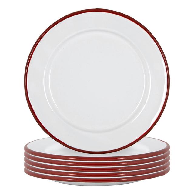 20cm Appetiser Plate (Set of 12) Argon Tableware Colour: Red on Productcaster.