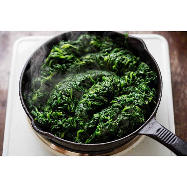 Frying Thawed Spinach by Bartosz Luczak - Wrapped Canvas Photograph 17 Stories Size: 51cm H x 76cm W on Productcaster.