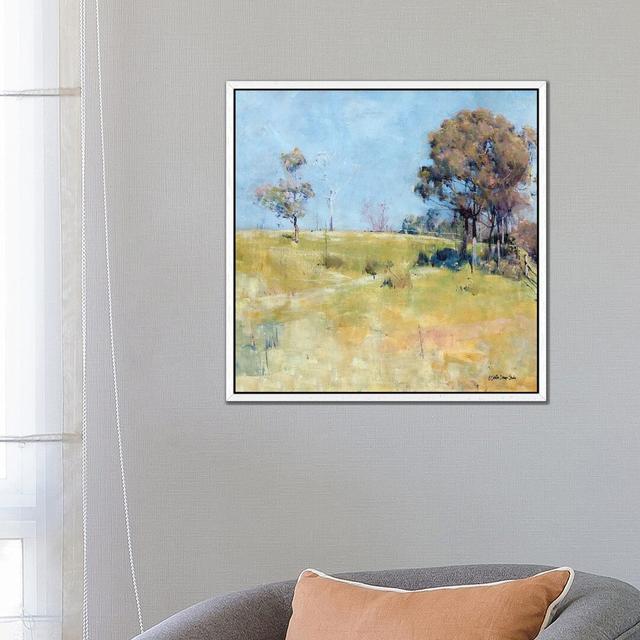 Timeless Day I by Stellar Design Studio - Painting on Canvas Rosalind Wheeler Format: White Floater Frame, Size: 66.04cm H x 66.04cm W x 3.81cm D on Productcaster.