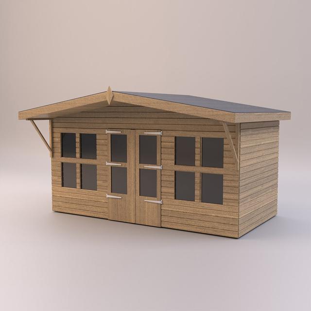 Harly 18 x 6 Ft. Shiplap Summer House Dakota Fields on Productcaster.