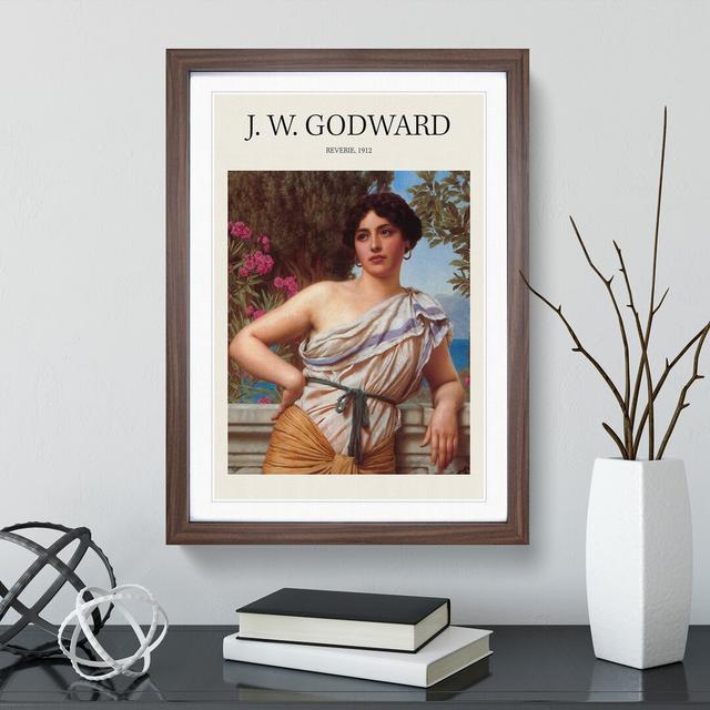 Reverie by John William Godward - Picture Frame Graphic Art East Urban Home Size: 48cm H x 36cm W x 2cm D on Productcaster.