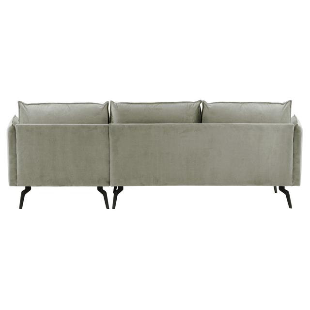 McFetridge Corner Sofa Metro Lane Upholstery Colour: Silver, Orientation: Right Hand Facing on Productcaster.