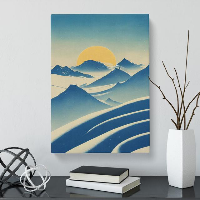 CAN-V0523-2898X Winter Landscape Style - Wrapped Canvas Print Alpen Home Size: 76cm H x 50cm W x 3cm D on Productcaster.