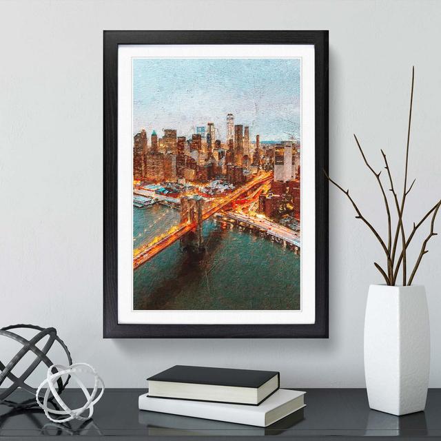 Heading to New York City - Picture Frame Photograph Print East Urban Home Size: 48cm H x 36cm W x 2cm D, Frame Option: Black Framed on Productcaster.