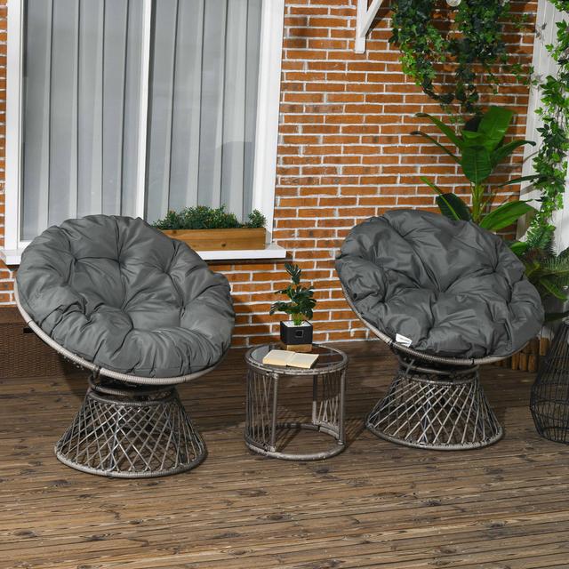 Esther Wicker 2 - Person Garden Lounge Set World Menagerie on Productcaster.