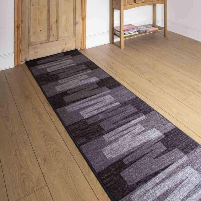 Angelique Hand Woven Graphite Area Rug Latitude Run Rug Size: Runner 420cm x 66cm on Productcaster.