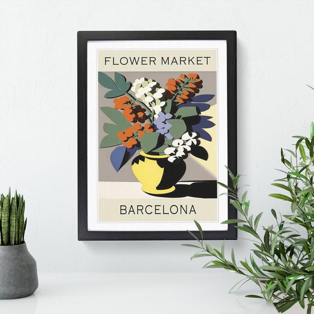 Barcelona Flower Market Exhibition No.9 Happy Larry Size: 46cm H x 34cm W x 2cm D on Productcaster.