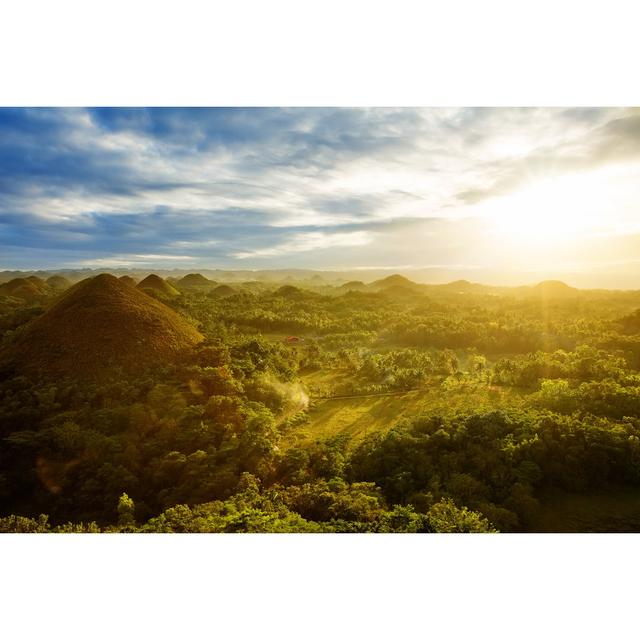 Chocolate Hills, Bohol, Philippines - Wrapped Canvas Photograph Alpen Home Size: 30cm H x 46cm W x 3.8cm D on Productcaster.